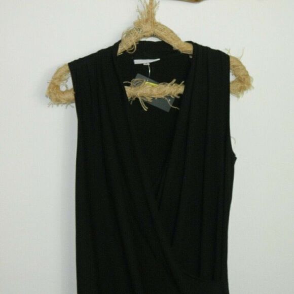 Bryn Walker Dress Black Faux Wrap Organic Small‎ - Picture 5 of 11